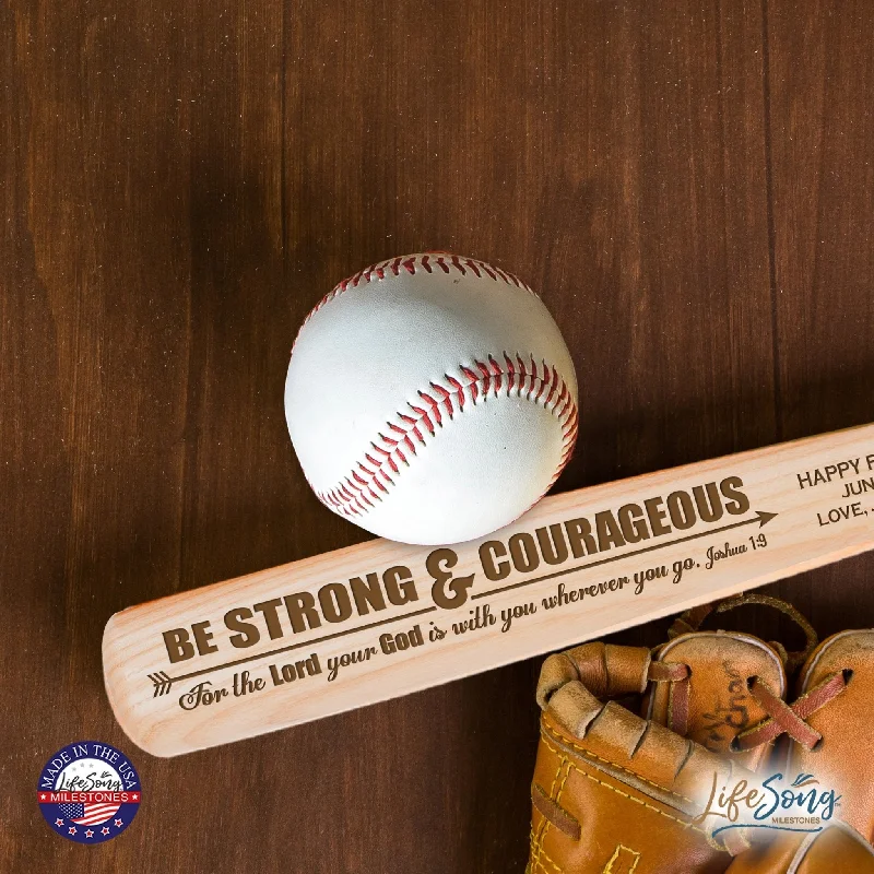 Baseball Bat For Versatile Use-Personalized Unique Father's Day Décor Baseball Bat Shelf Décor - Be Strong