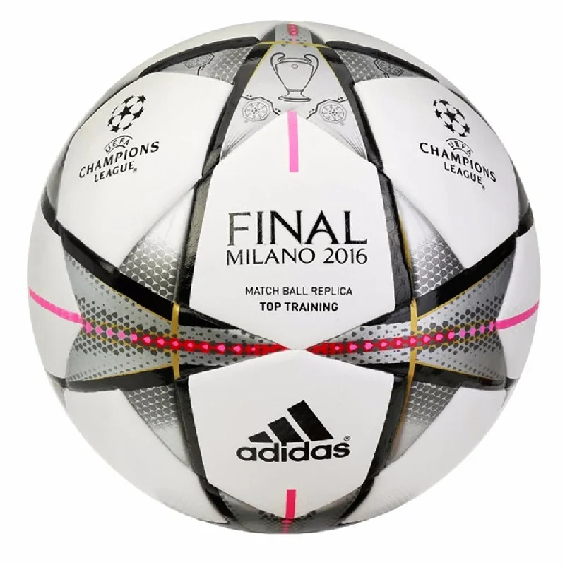 Football Helmets With Quick Release Chin Strap-adidas Final Milano 2016 Top Training Ball White