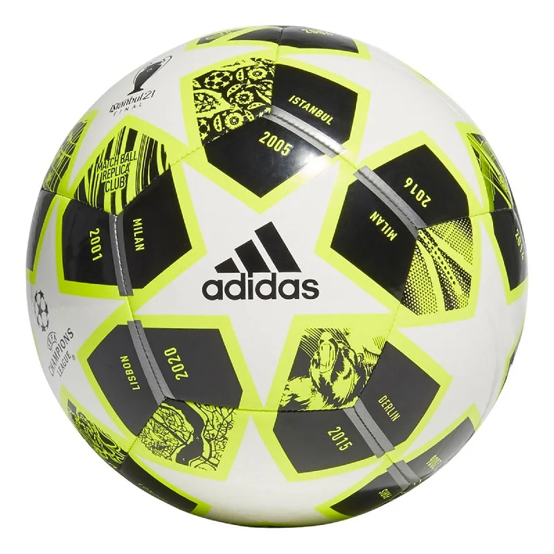 Football Mouthguards With Anti-Bacterial Coating-adidas Finale 21 20th Anniversary UCL Club Ball Yellow/White