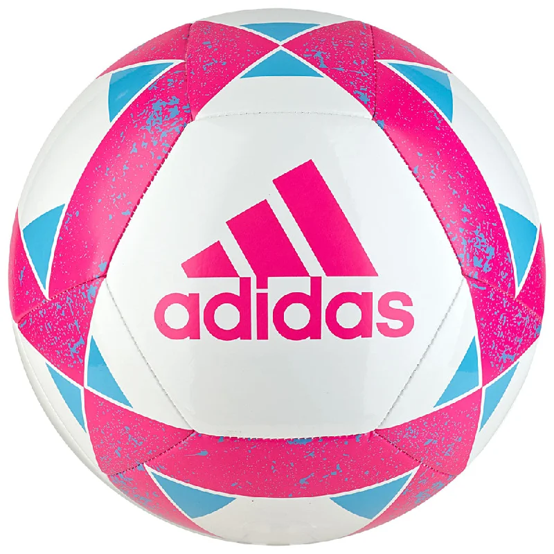 Football Water Bottles With Insulation-adidas Starlancer V Ball White/Pink