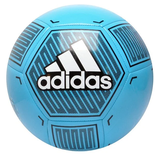 Football Water Bottles With Carabiner-adidas Starlancer VI Ball Bright Cyan/Black