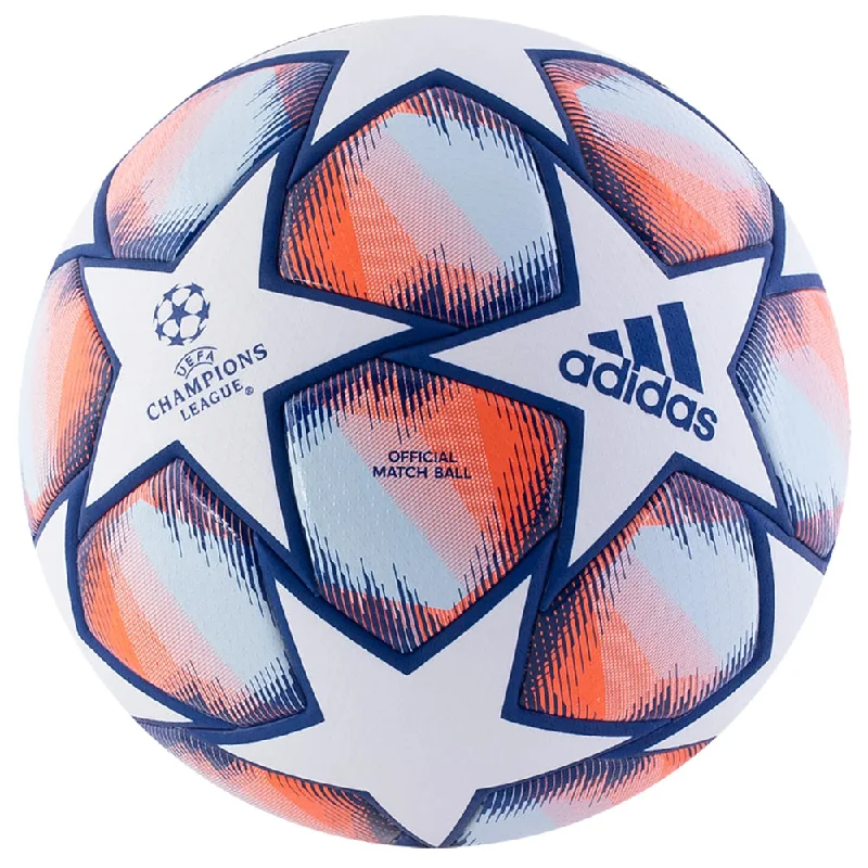 Football Kicking Tees For Accuracy-adidas UCL Finale 20 Pro Ball White/Royal Blue/Signal Coral/Sky Tint