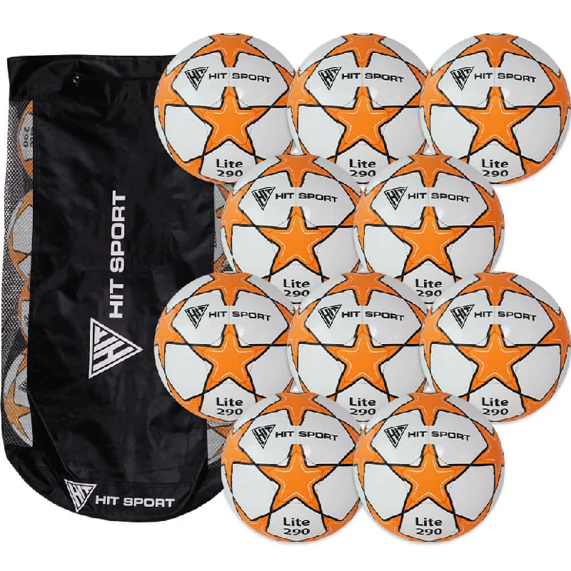 Football Shoulder Pads For Linemen-Hit Sport Training Football 290g (Under 8) | 10 Pack + Bag