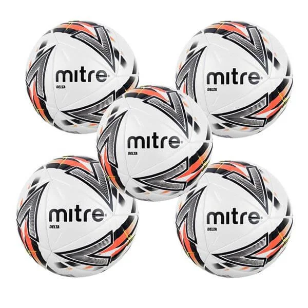 Mitre Delta Plus Football Size 5 | 5 pack