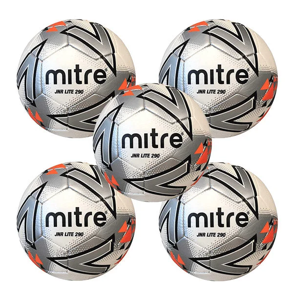 Football Field Marking Tools For Accuracy-Mitre Match Football | Junior Lite 290g | 5 pack