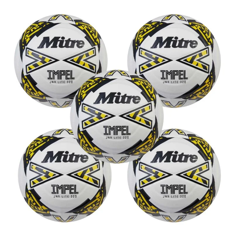 Football Mouthguards With Strap-Mitre Junior Lite Match Football (320g) | 5 pack