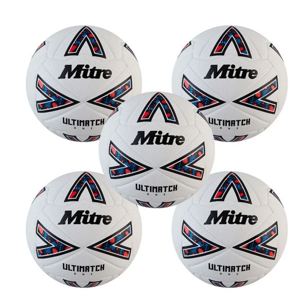 Mitre Ultimatch Football Size 5 | 5 pack