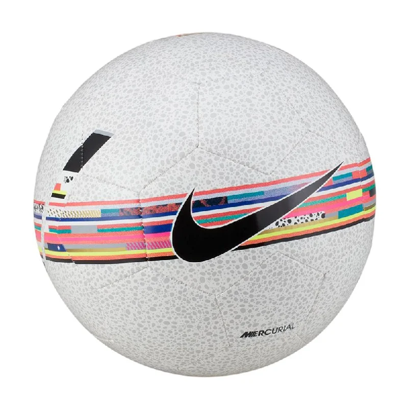 Football Pads With Lightweight Construction-Nike Mercurial Presitge Ball White/Multi Color/Black