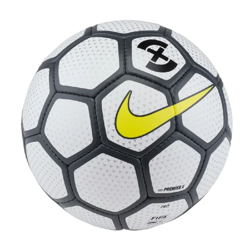 Football Gloves With Silicone Palm Grip-Nike Premier X Futsal Ball White/Anthracite/Opti Yellow