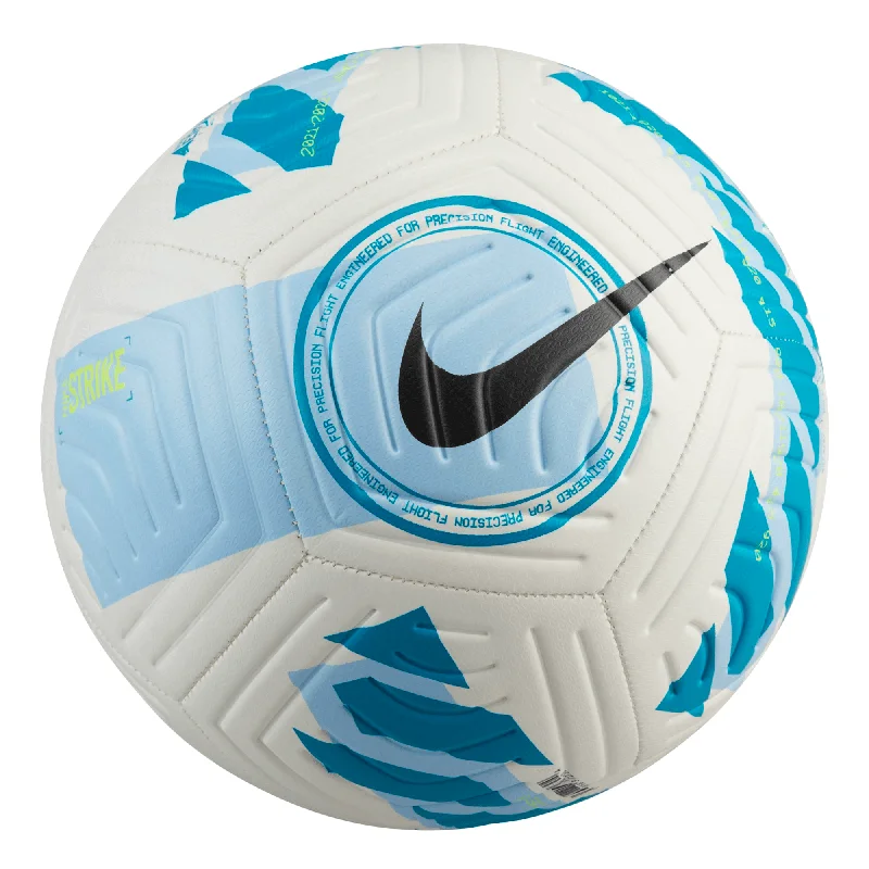 Football Training Equipment For Agility-Nike Strike Ball White/Light Marine