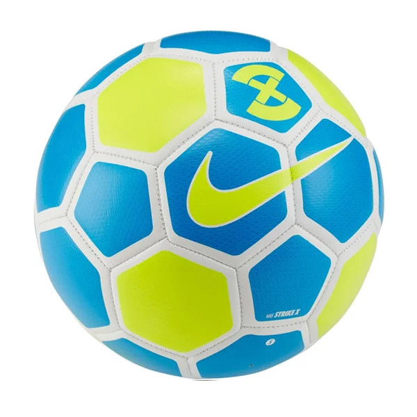 Football Kicking Tees With Adjustable Height-Nike Strike X Ball Blue Hero/Volt