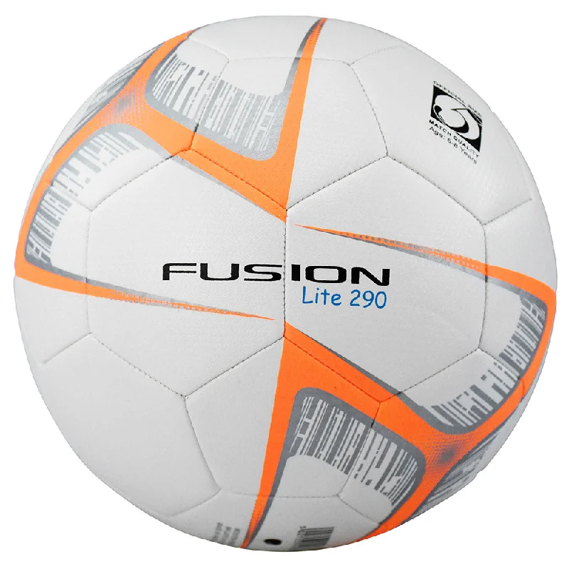 Precision Training Fusion Lite Match Quality Training Football | 290g (White/Orange)