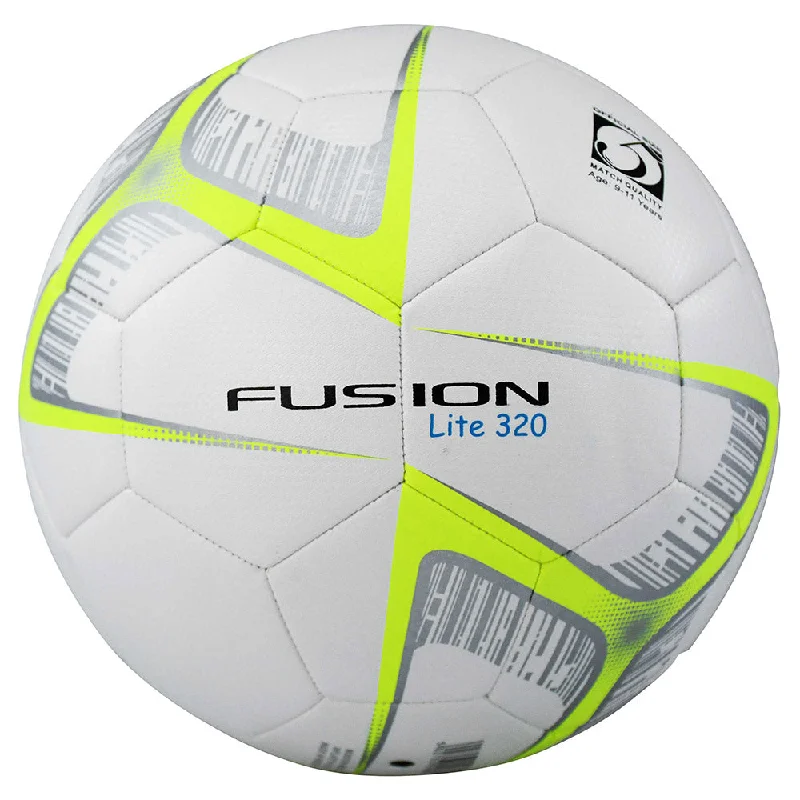 Precision Training Fusion Lite Match Quality Training Football | 320g (White/Yellow)