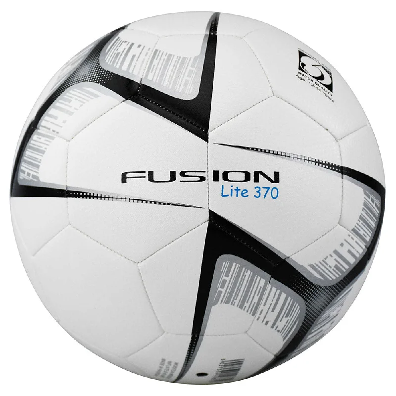 Precision Training Fusion Lite Match Quality Training Football | 370g (White/Black)