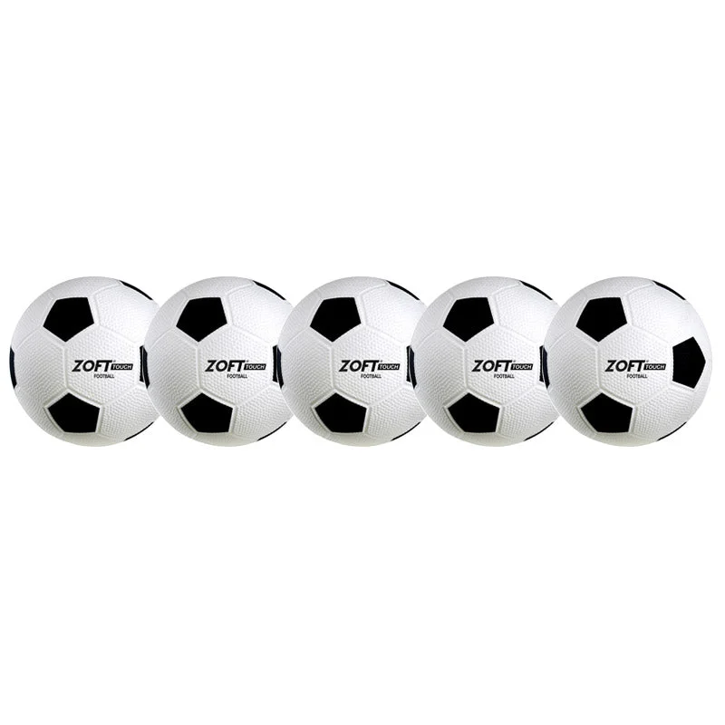 Football Cleats For Soft Ground-Zoft Touch Non Sting Football Size 4 | 5 pack